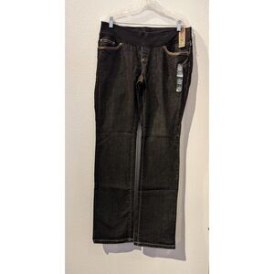 NWT  OND Old Navy Denim maternity low-rise straight leg stretch jeans  Sz M
